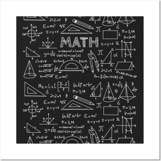 i love math funny math nerd cool Posters and Art